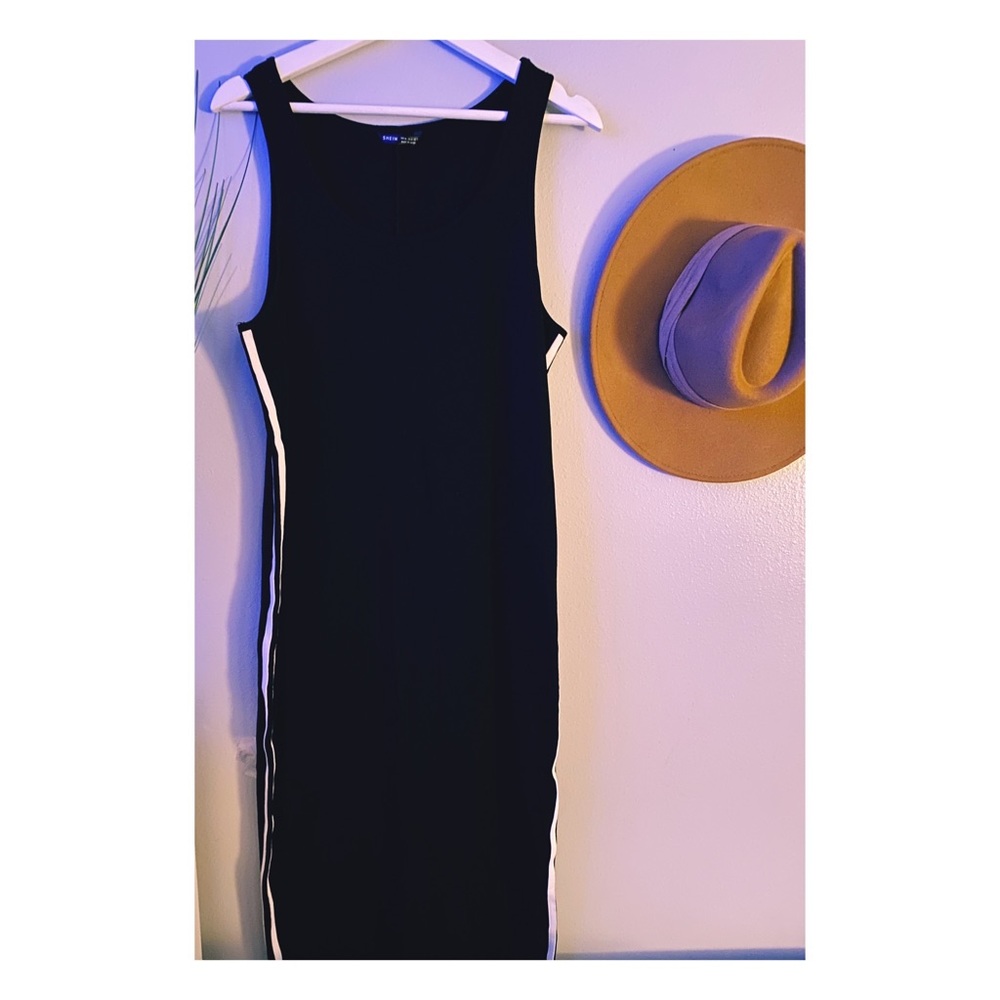 Maternity Striped Split Tank Dress